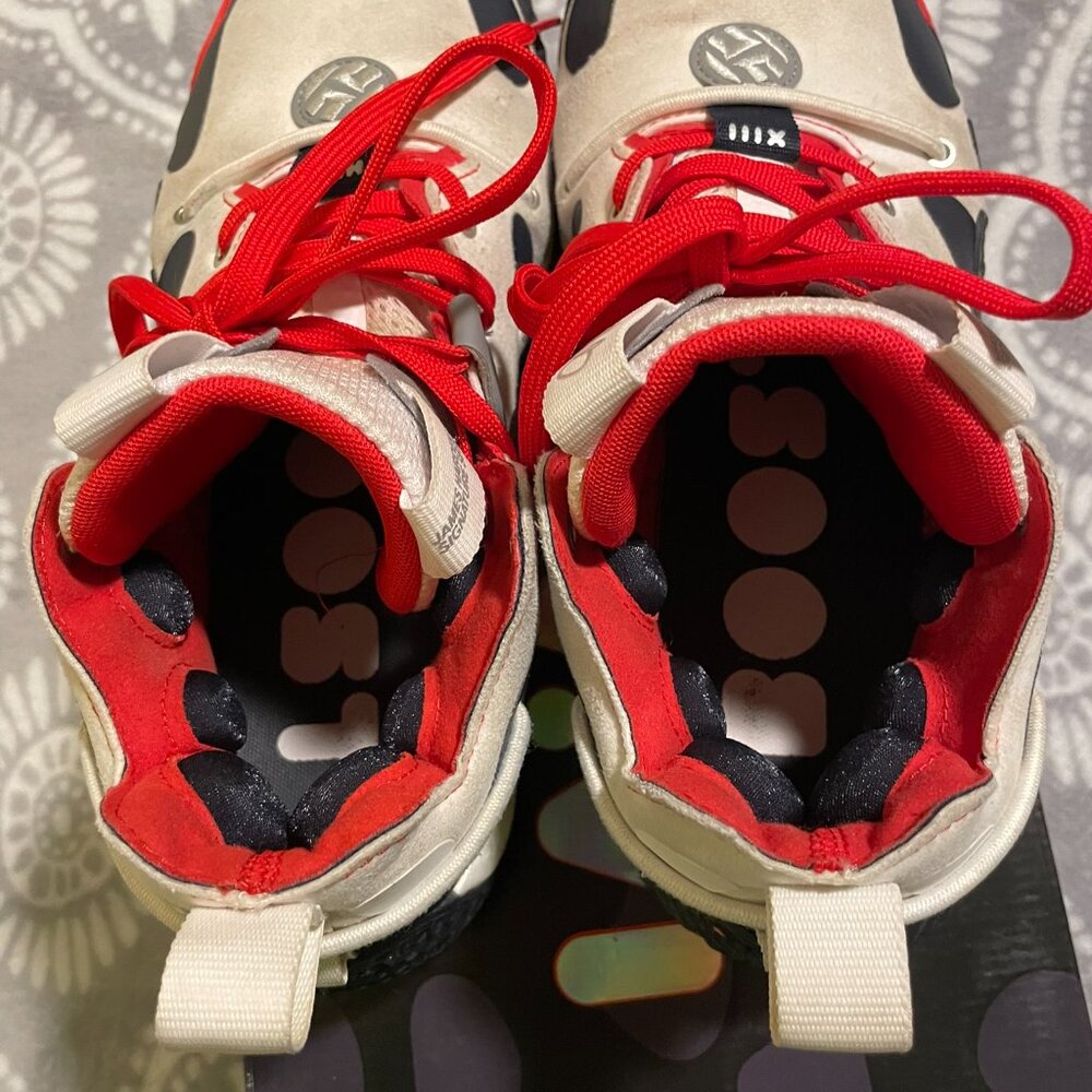 Adidas Harden Vol. 6 White Vivid Red Legend Ink 2022, men's 10 🏀 - Picture 7 of 15